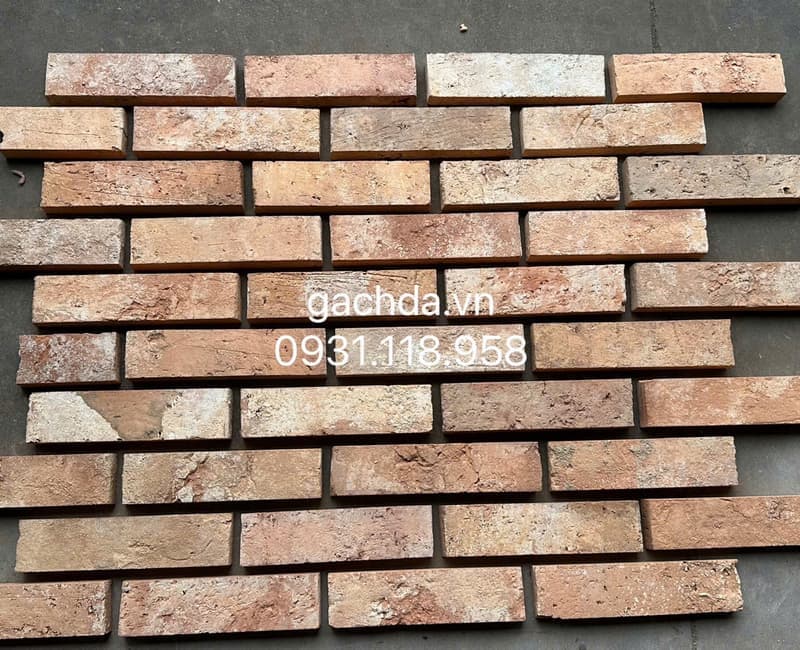 Gạch cổ bìa ốp tường 5x20-21 cm hai cạnh thẳng