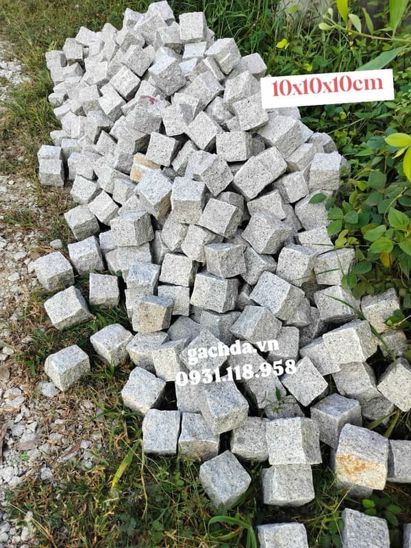 Đá chẻ xây móng 10x10x10cm