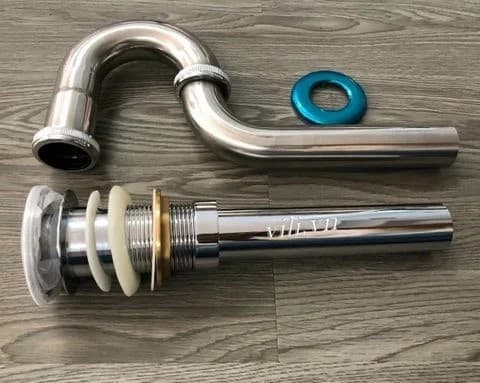 Bộ xả lavabo MBX02 xả nhấn Inox 304