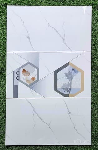 Gạch ốp tường 40x80 CMC PPD4080006 - PPD4080007 đá siêu bóng
