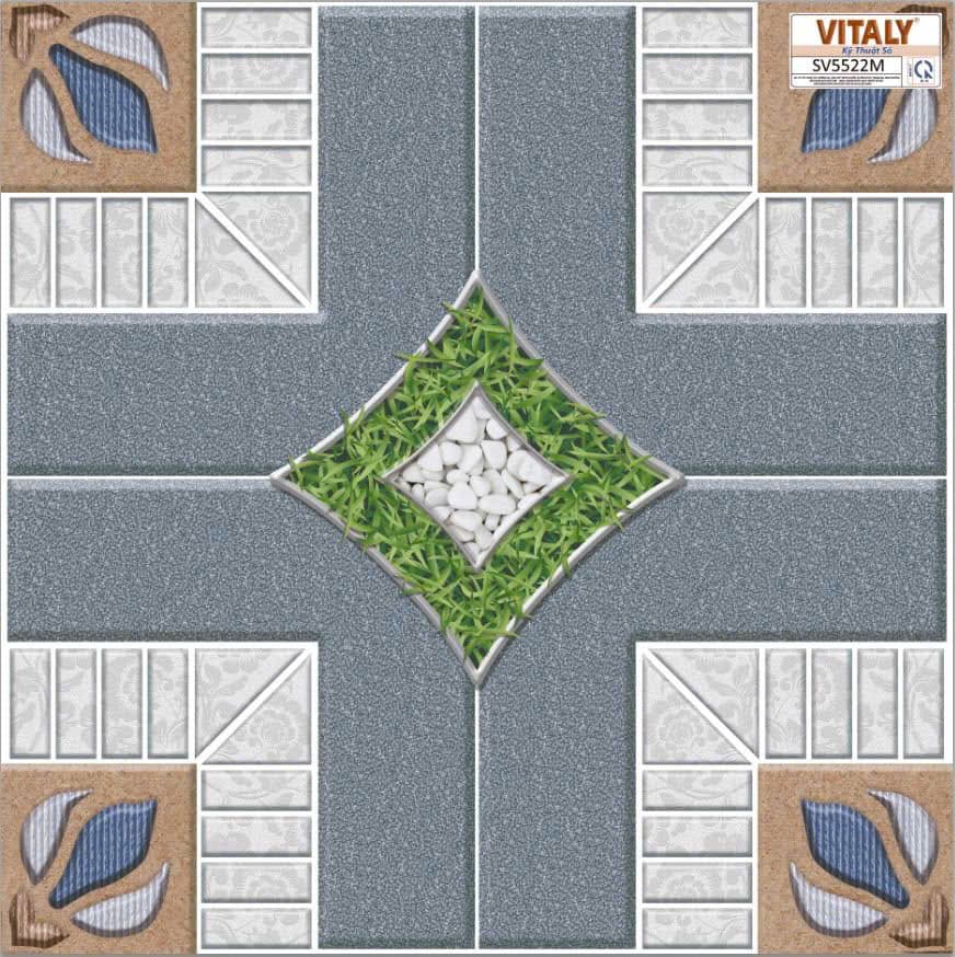 Gạch lát sân vườn 50X50 SV5522M men nhám