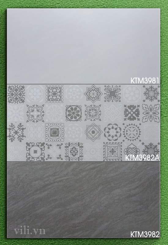 Gạch ốp tường 30X60 Viglacera KTM3981 - KTM3982A - KTM3982 men mờ
