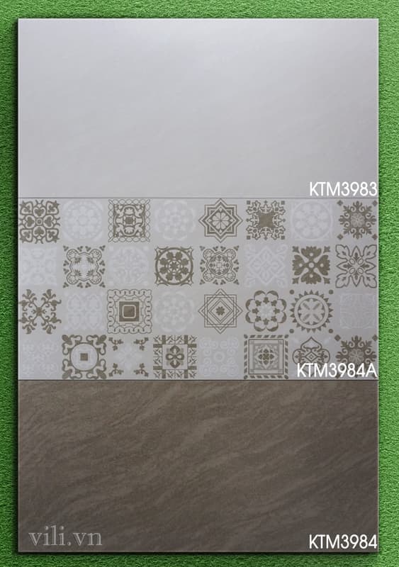 Gạch ốp tường 30X60 Viglacera KTM3983 - KTM3984A - KTM3984 men mờ
