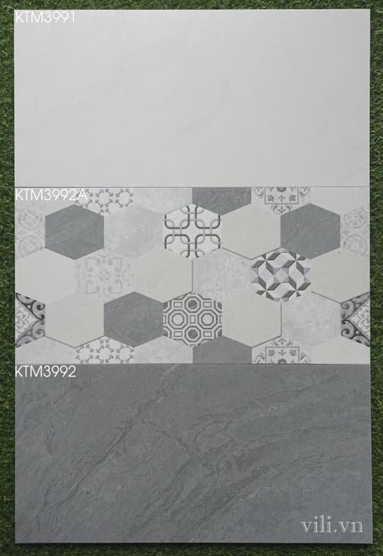Gạch ốp tường 30X60 Viglacera KTM3991 - KTM3992A - KTM3992 men mờ