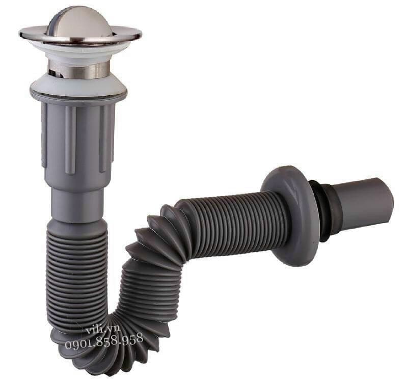 Bộ xả lavabo nhựa xám lật MBX06