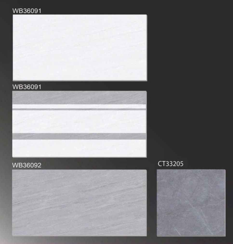 Gạch ốp tường 30x60 TTC WB36091 - WBD36091 - WB36092 men bóng