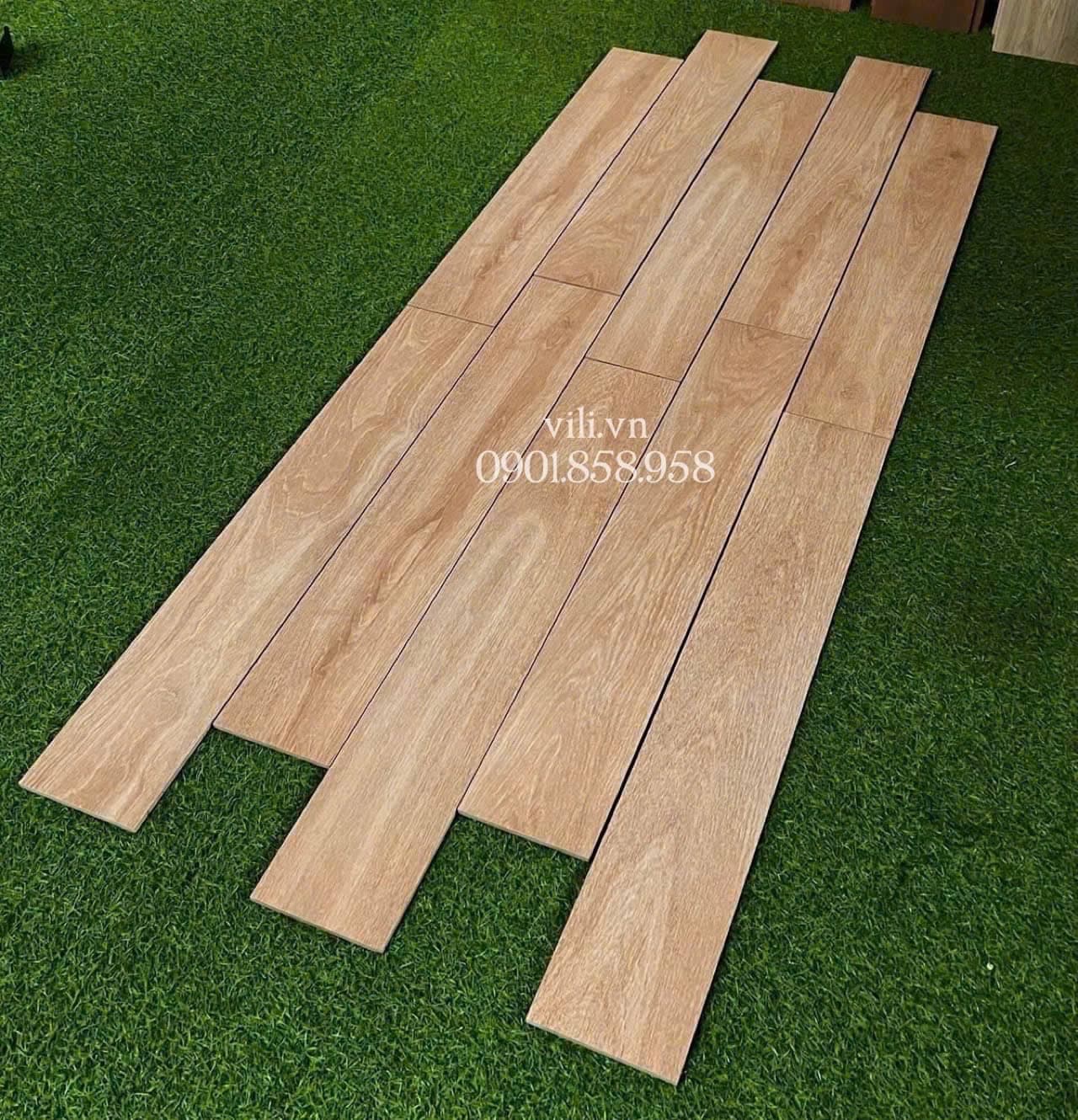 Gạch lát nền giả gỗ 15x90 Viglacera AZ12-GK15903