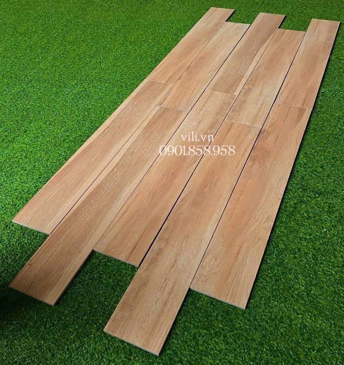 Gạch lát nền giả gỗ 15x90 Viglacera AZ14-GC15904