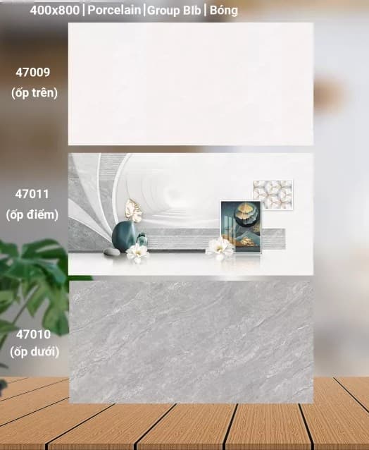 Gạch ốp tường 40X80 Catalan 47009 - 47011 - 47010 đá bóng