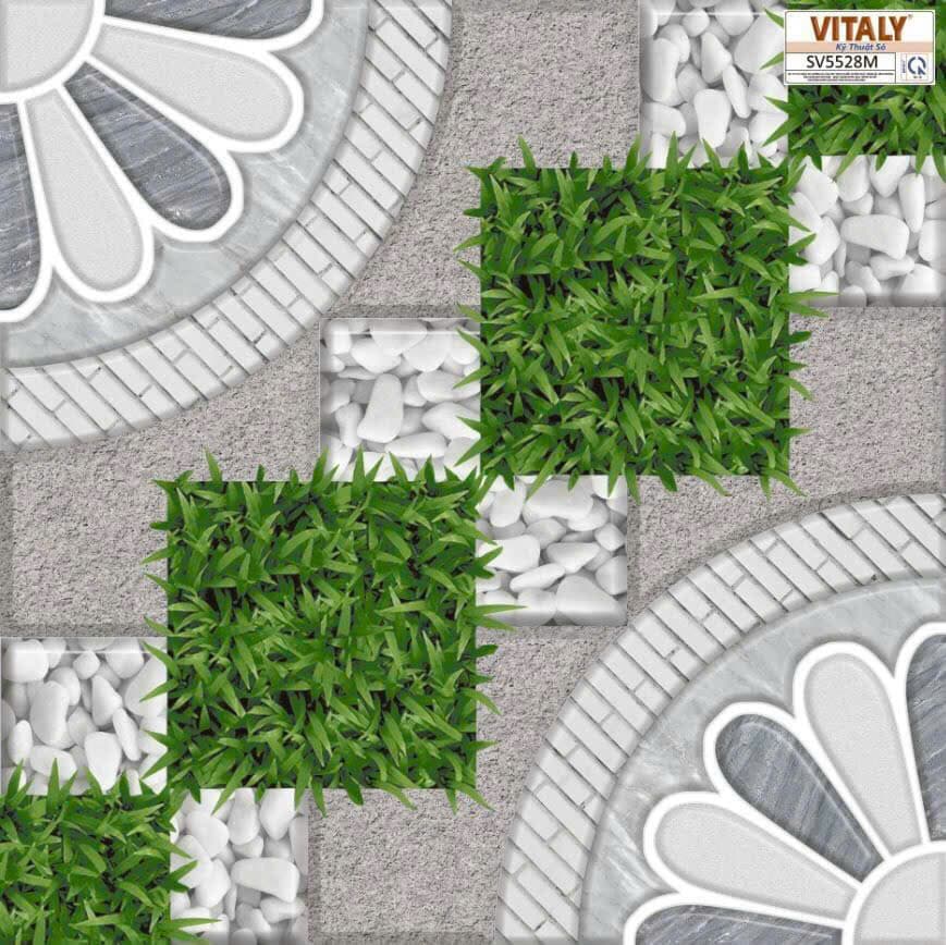 Gạch lát sân vườn 50X50 SV5528M men nhám