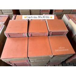 Gạch tàu thủ công lát nền 30x30 Đỏ