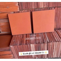 Gạch tàu thủ công lát nền 30x30 Đỏ