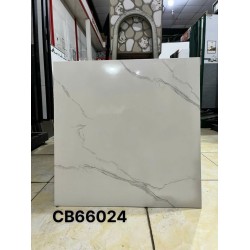 Gạch lát nền 60X60 TTC CB66024 men bóng trắng vân mây