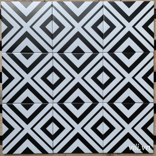 Gạch bông lát nền 20x20 VL201 cổ điển
