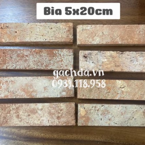 Gạch cổ bìa ốp tường 5x20-21 cm hai cạnh thẳng