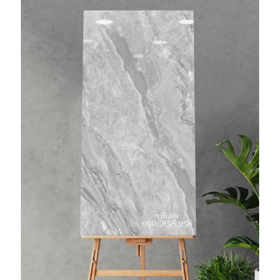 Gạch lát nền 60x120 Hoàn Mỹ 31051 bóng vân marble xám