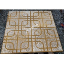 Gạch Lát Vỉa Hè 40x40 Terrazzo Mắt Phụng Vàng