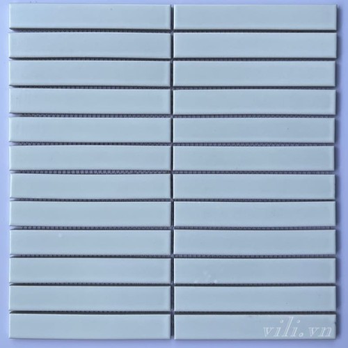 Gạch mosaic que đũa 2201M màu trắng