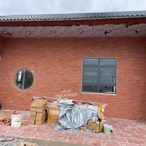 Gạch Giả Cổ GC619D 6x19x1cm Cam Đậm