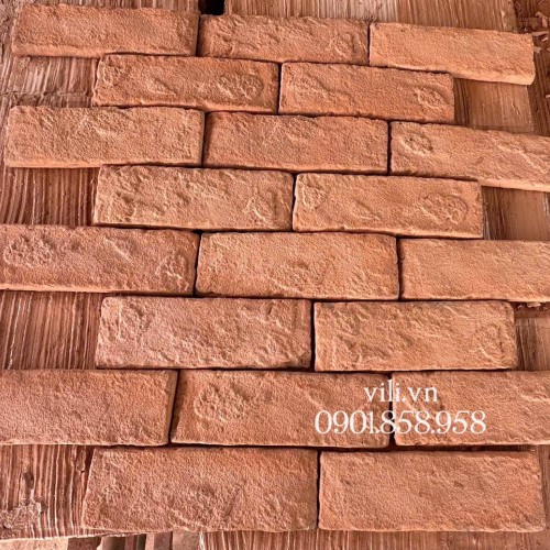 Gạch Giả Cổ GC619D 6x19x1cm Cam Đậm