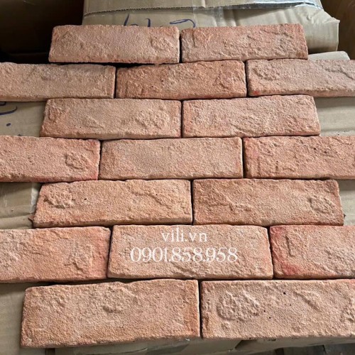 Gạch Giả Cổ GC619D 6x19x1cm Cam Nhạt