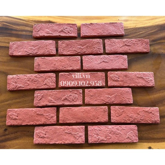 Gạch Giả Cổ GC619D 6x19x1cm đỏ