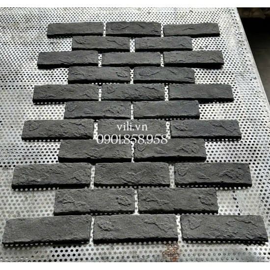 Gạch Giả Cổ GD619 6x19x1cm đen