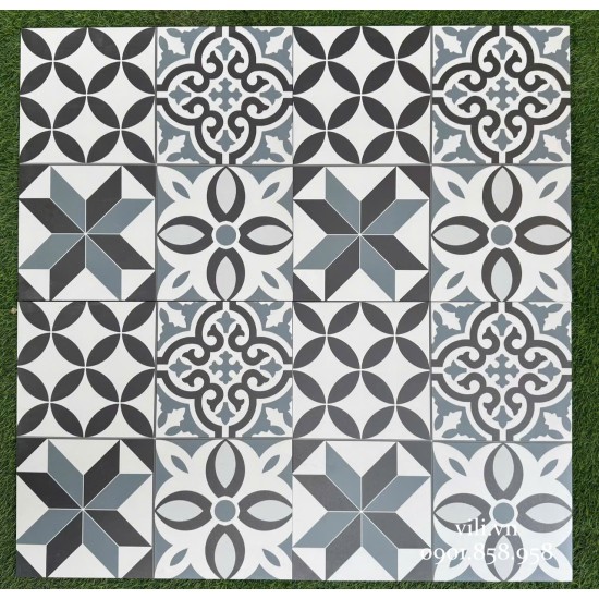 Gạch bông 40X40 LUX46001 đá mờ
