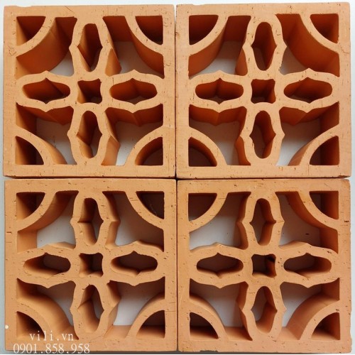 Gạch bông gió đỏ Hoa Phượng