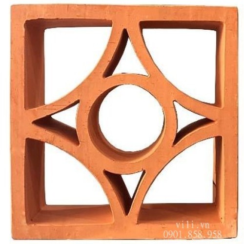 Gạch bông gió đỏ Hạ Uy Di