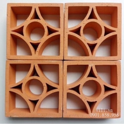 Gạch bông gió đỏ Hạ Uy Di