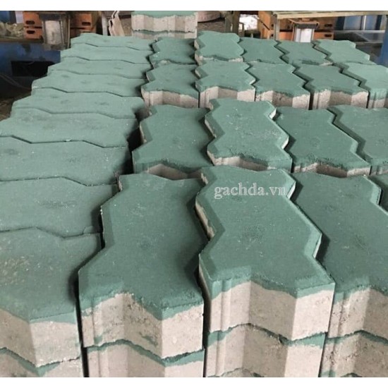 Gạch Vỉa Hè Con Sâu Nhám Xám - Đỏ - Xanh - Vàng