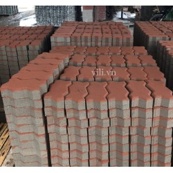 Gạch Vỉa Hè Con Sâu Nhám Xám - Đỏ - Xanh - Vàng