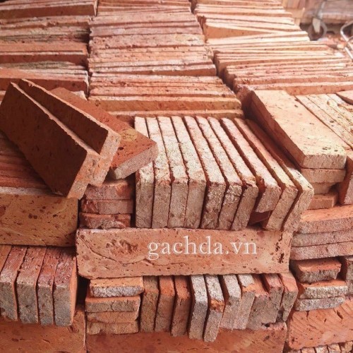 Gạch cổ ruột ốp tường 5x20-21 cm ốp trang trí - 2 mặt ruột