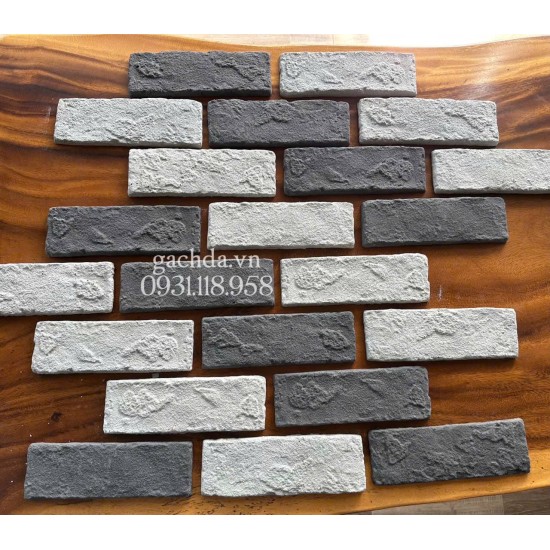 Gạch Giả Cổ GC619X 6x19x1cm Xám