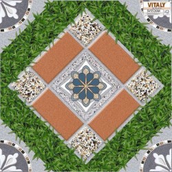 Gạch lát sân vườn 50X50 SV5526M men nhám