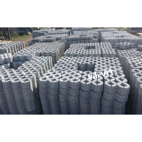 Gạch trồng cỏ 8 lỗ nhám