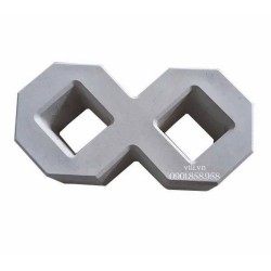 Gạch trồng cỏ số 8 bóng mờ - gạch 2 lỗ
