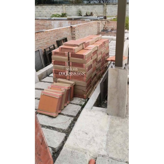 Gạch tàu thủ công lát nền 30x30 Cam