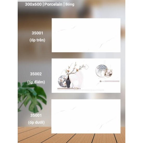 Gạch ốp tường 30X60 Catalan 35001 - 35002  đá bóng