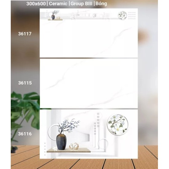 Gạch ốp tường 30X60 Catalan 36117 - 36115 - 36116 men bóng