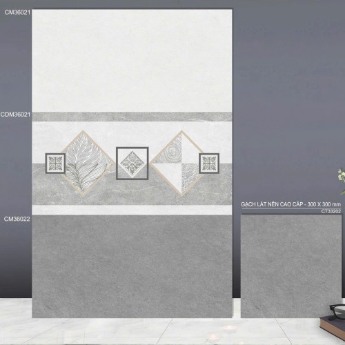 Gạch ốp tường 30x60 TTC WM36815 - DM36815 - WM36816 men mờ nhám