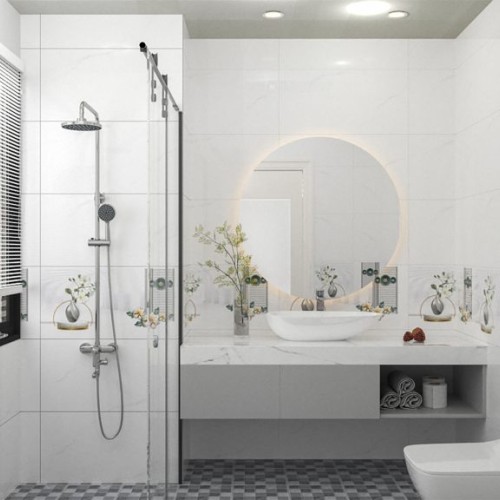 Gạch ốp tường 40X80 Catalan 47001 - 47002 đá bóng