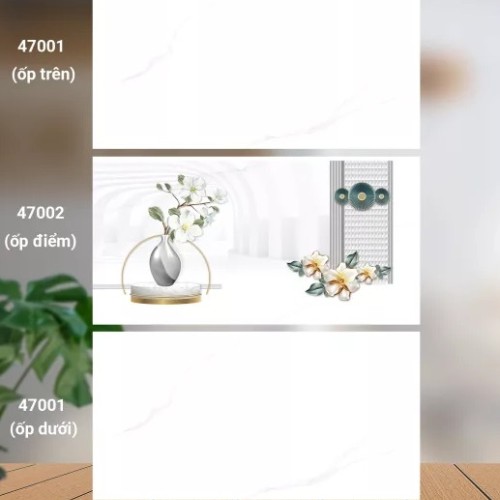 Gạch ốp tường 40X80 Catalan 47001 - 47002 đá bóng