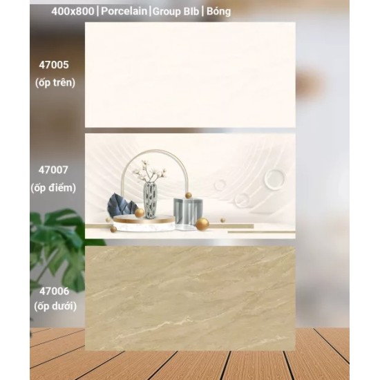 Gạch ốp tường 40X80 Catalan 47005 - 47007 - 47006 đá bóng