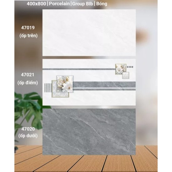 Gạch ốp tường 40X80 Catalan 47019 - 47021 - 47020 đá bóng