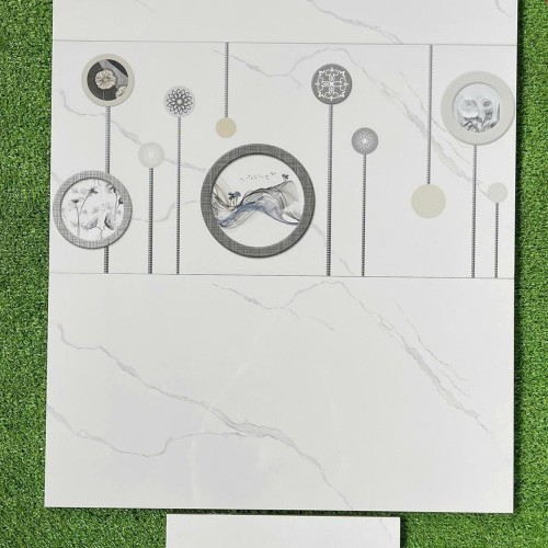 Gạch ốp tường Tasa 30x60 TS 7013 - 7014 đá bóng trắng vân mây