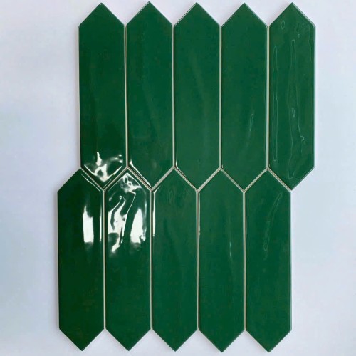 Gạch thẻ mũi tên KT 75x300 mã VL75312 Xanh Lá