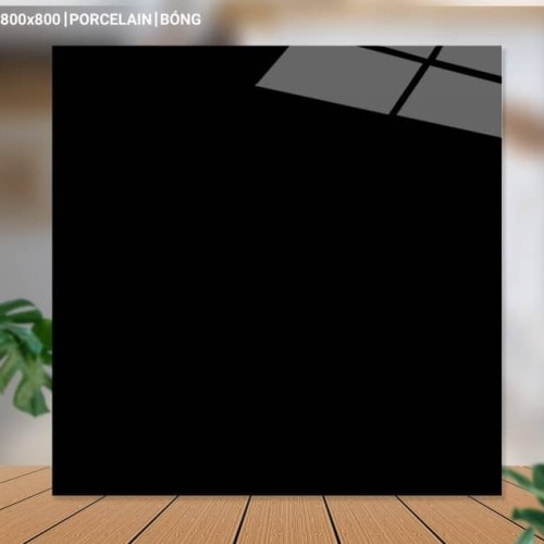 Gạch lát nền 80X80 Catalan 80031 đá bóng đen trơn