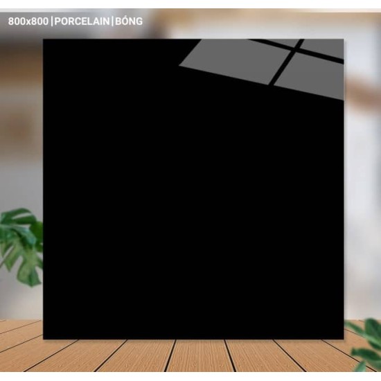 Gạch lát nền 80X80 Catalan 80031 đá bóng đen trơn